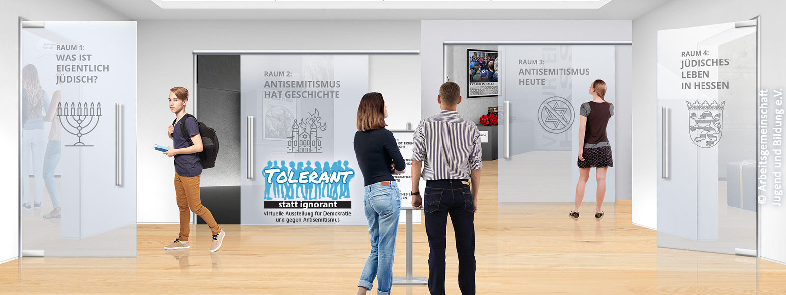 Screenshot der virtuellen Ausstellung